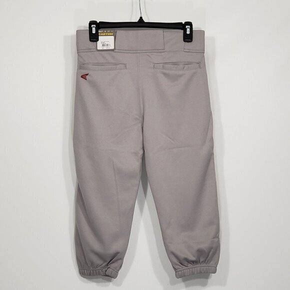 NWT Easton  Rival Piped Knicker Grey Baseball Pants with red stripe  Men's Small - Picture 1 of 3